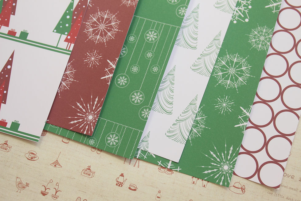 Thumbnail: set 01 silent night mix printed card stock