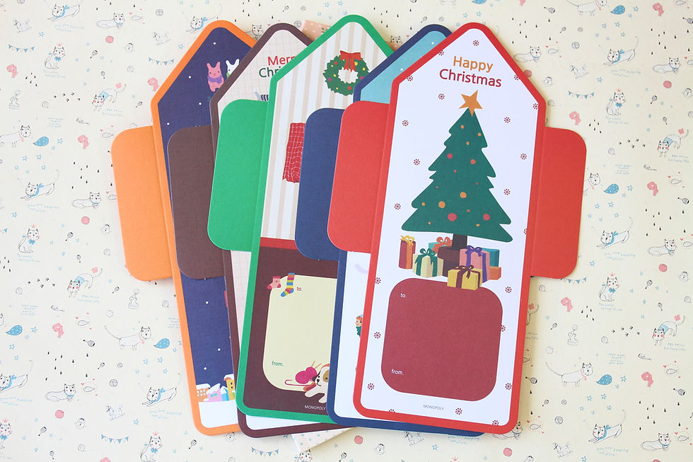 Thumbnail: monopoly madeleine paper christmas card set