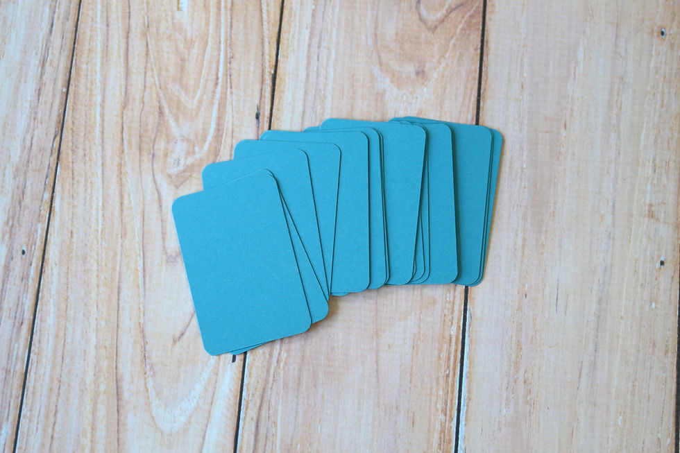denim blue vintage series blank business cards