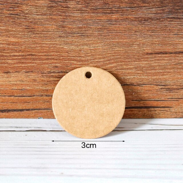 Thumbnail: diy collection mini kraft brown round tags
