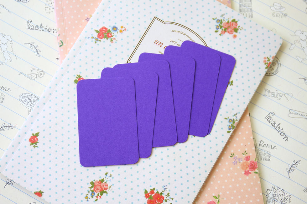 Thumbnail: dark violet papermill colour blank business cards