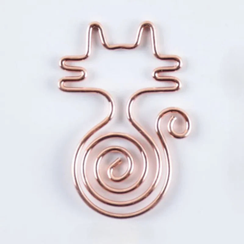 Thumbnail: rose gold cat paper clips
