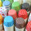 Thumbnail: aqua blue polka dots paper candy cups cupcake liner