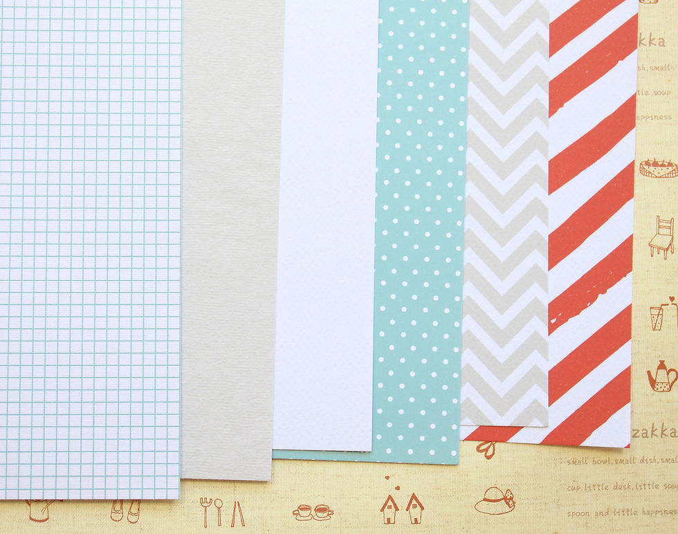 set 02 busy week mix printed card stock