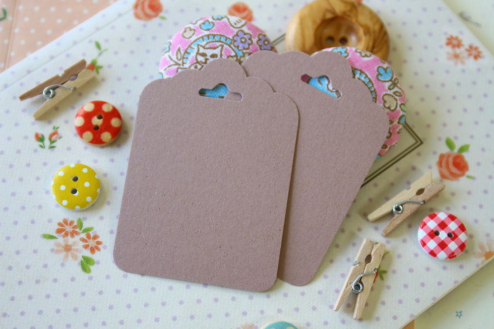 Thumbnail: almond crush ornate scallop tags