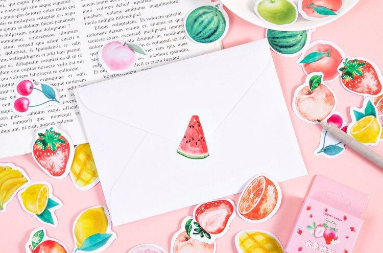 Thumbnail: fruit jar mo-card cartoon shapes stickers
