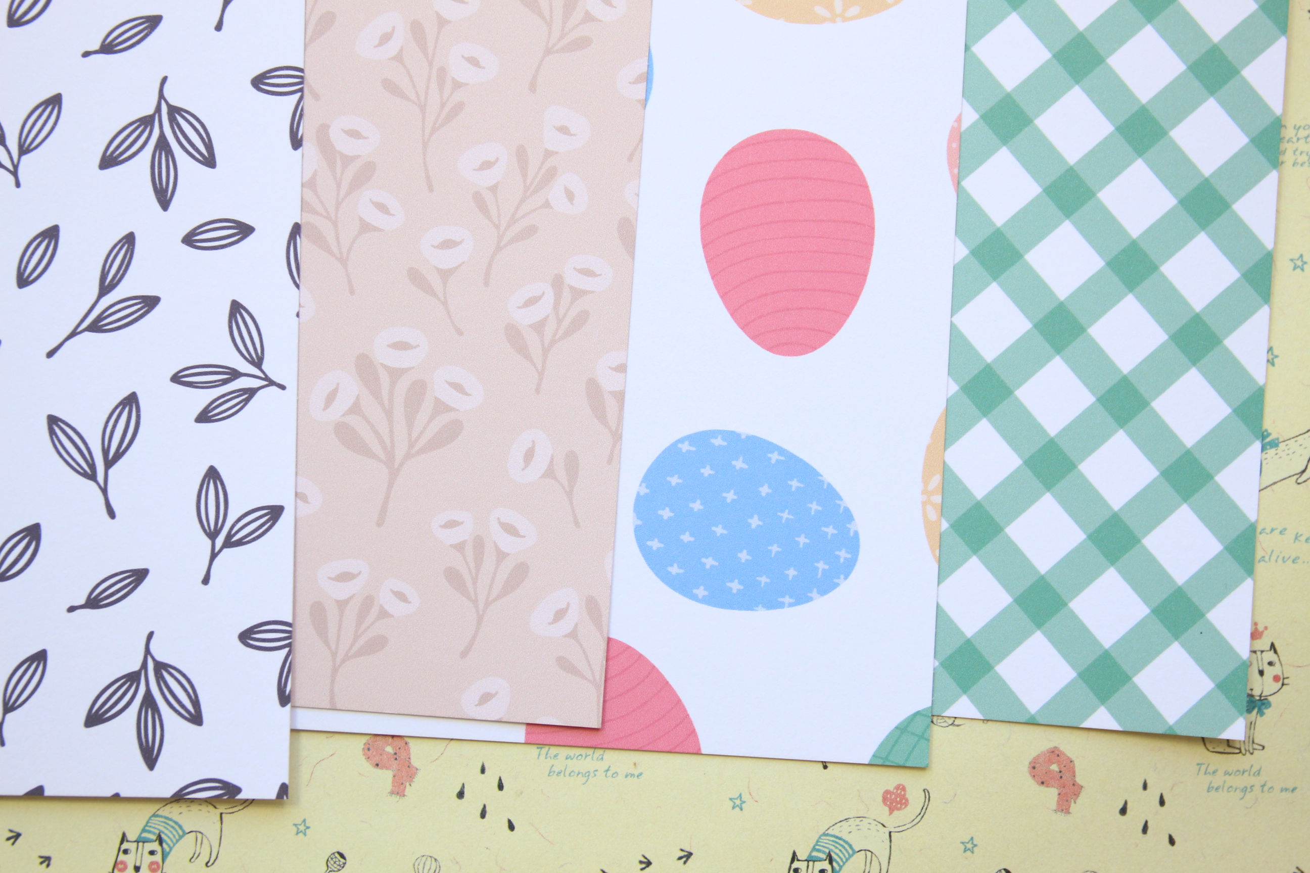 set 03 easter meadow mix printed card stock