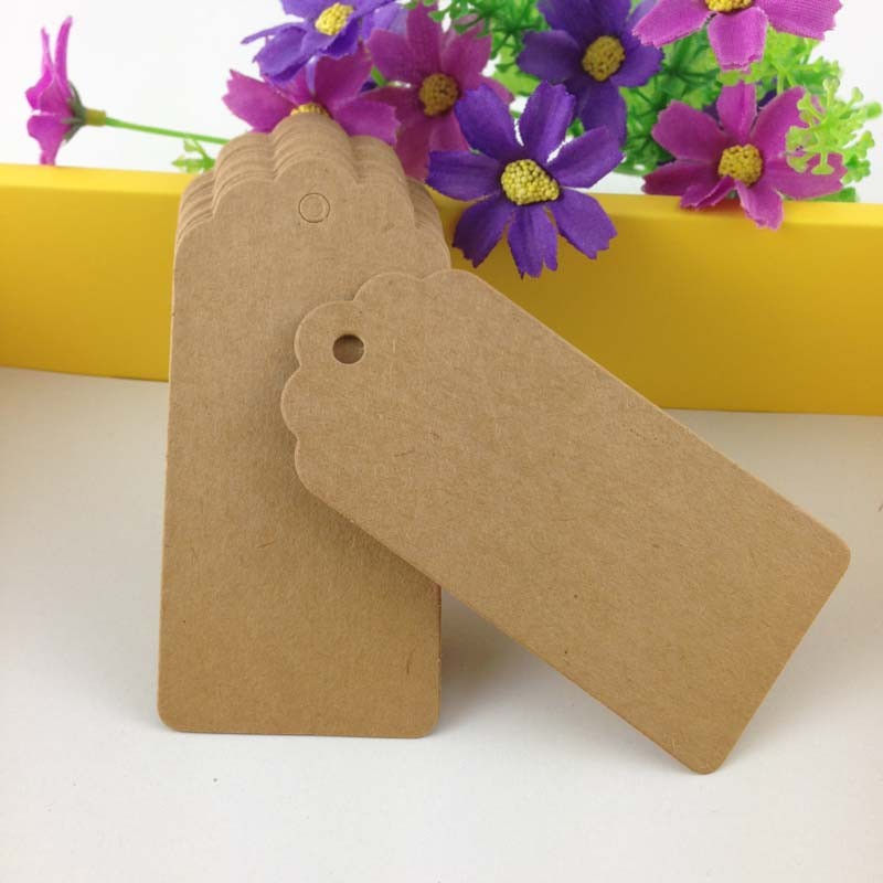 Thumbnail: diy collection kraft brown scallop tags