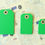 Thumbnail: spring green colorset luggage tags