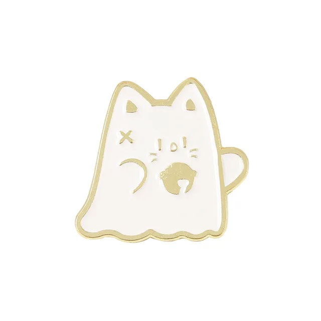 Thumbnail: halloween cat enamel pin badge