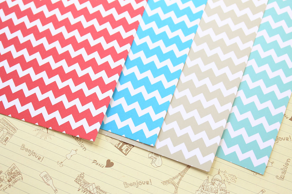 Thumbnail: set 04 chunky chevrons mix printed card stock