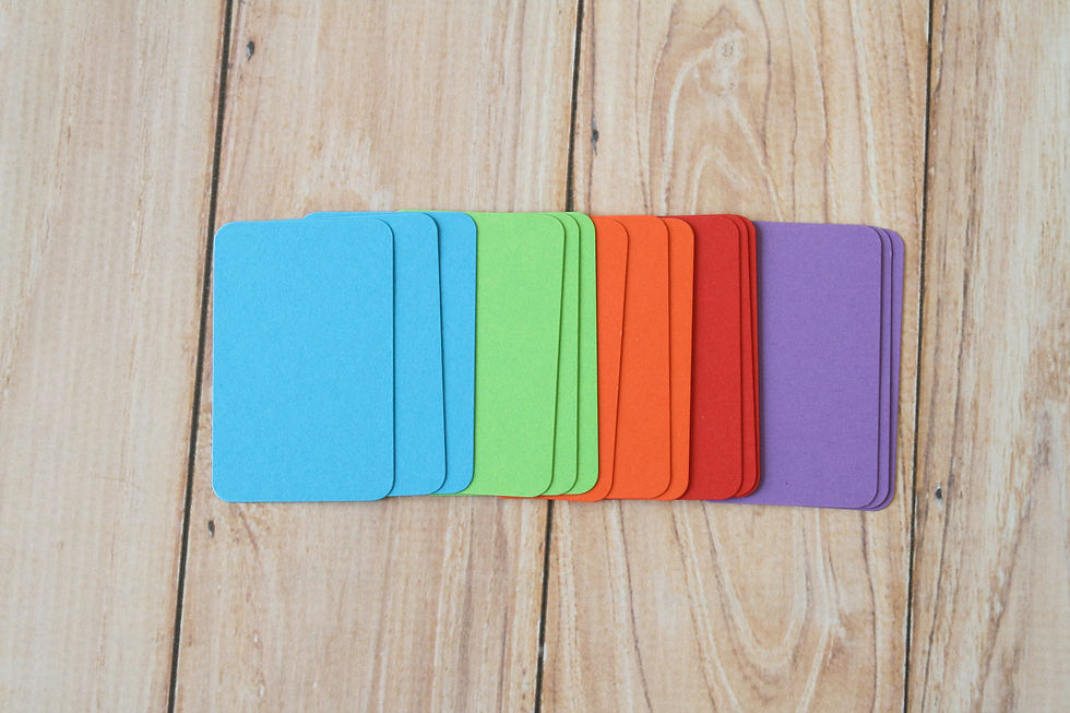 Thumbnail: bright mix colorset blank business cards
