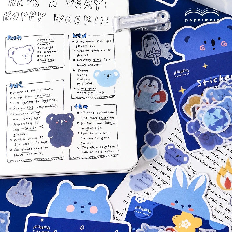 Thumbnail: papermore cartoon animals sticker flakes