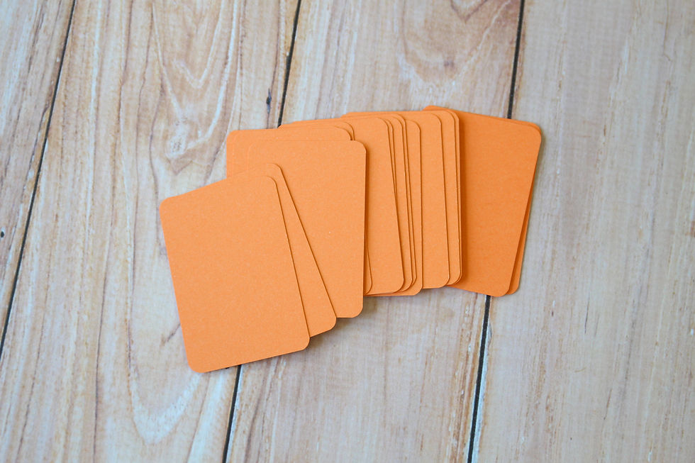 apricot orange vintage series blank business cards