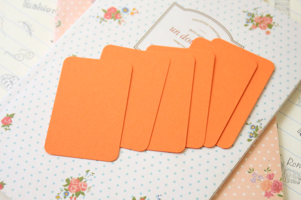 Thumbnail: mandarin orange papermill colour blank business cards
