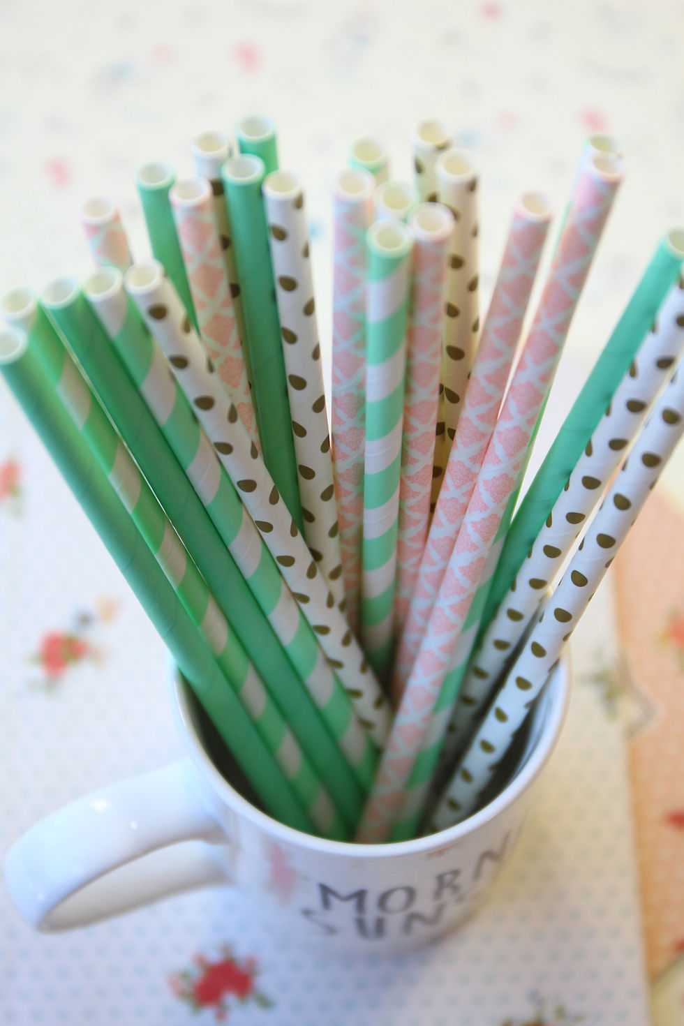Thumbnail: minty goodness mix paper straws