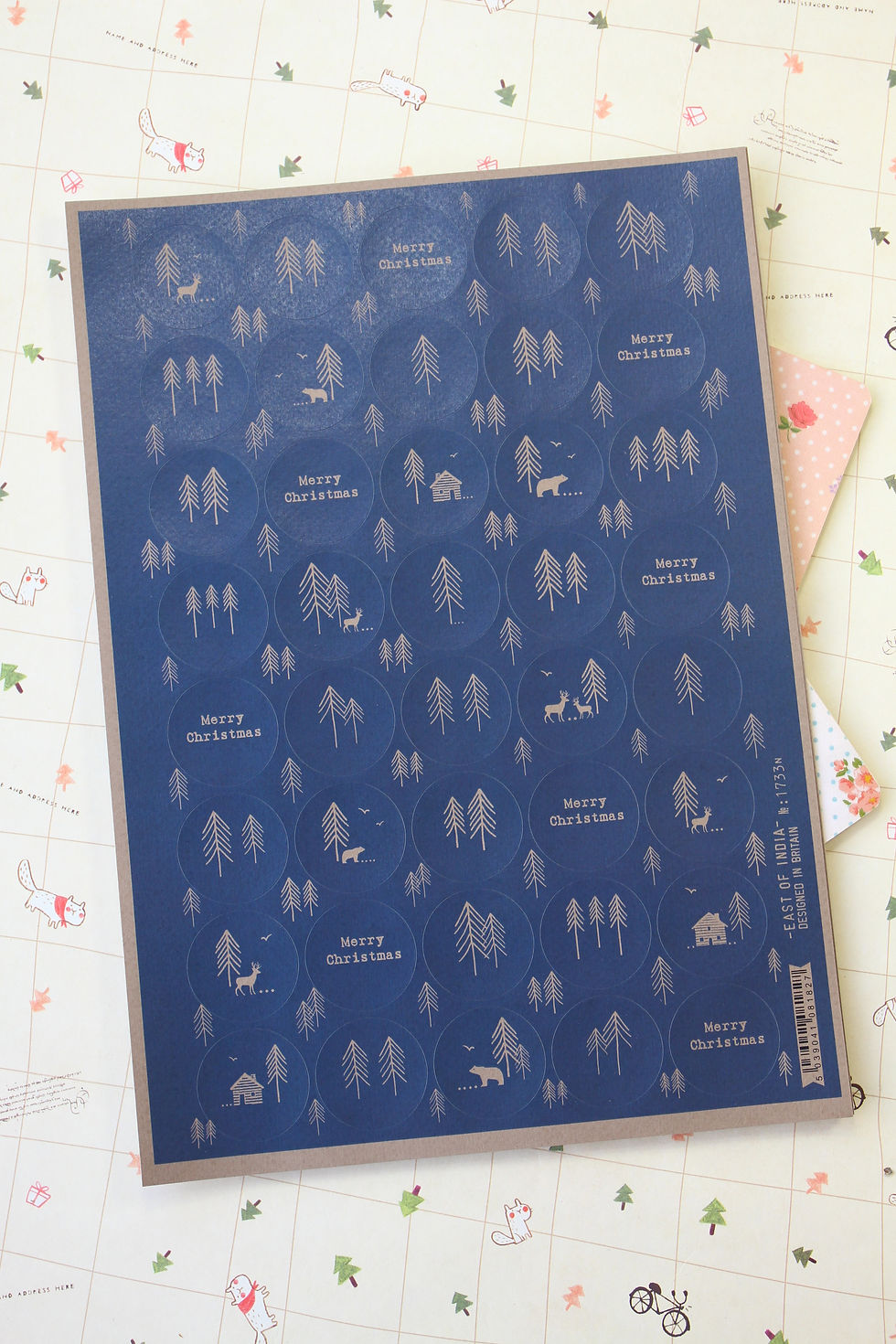 Thumbnail: east of india christmas forest deco stickers