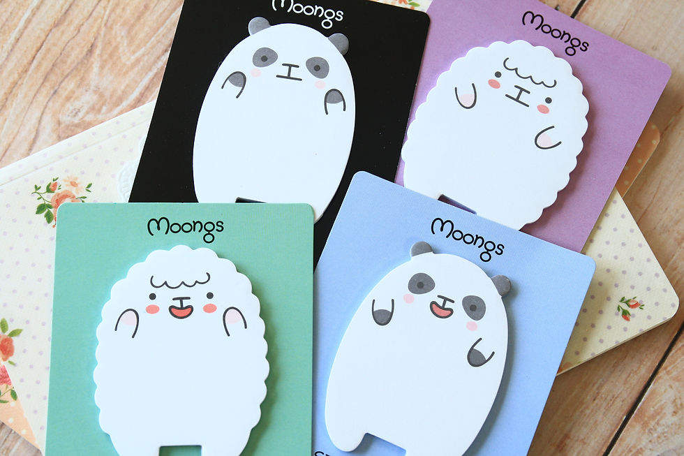 Thumbnail: moongs cartoon animals sticky notes