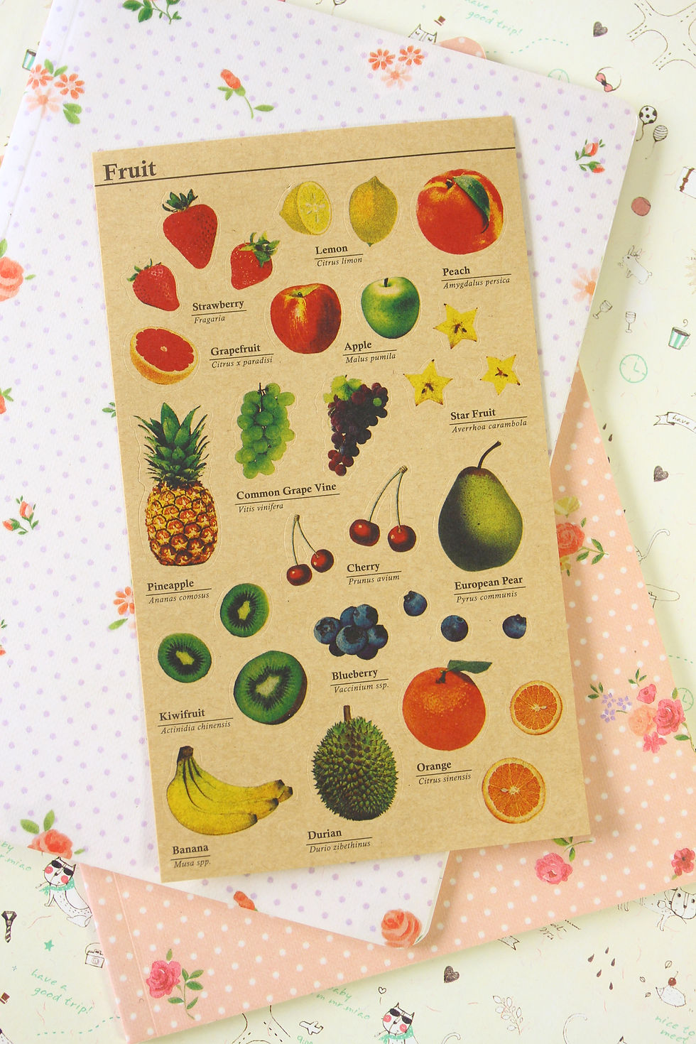 Thumbnail: fruit cartoon deco kraft stickers