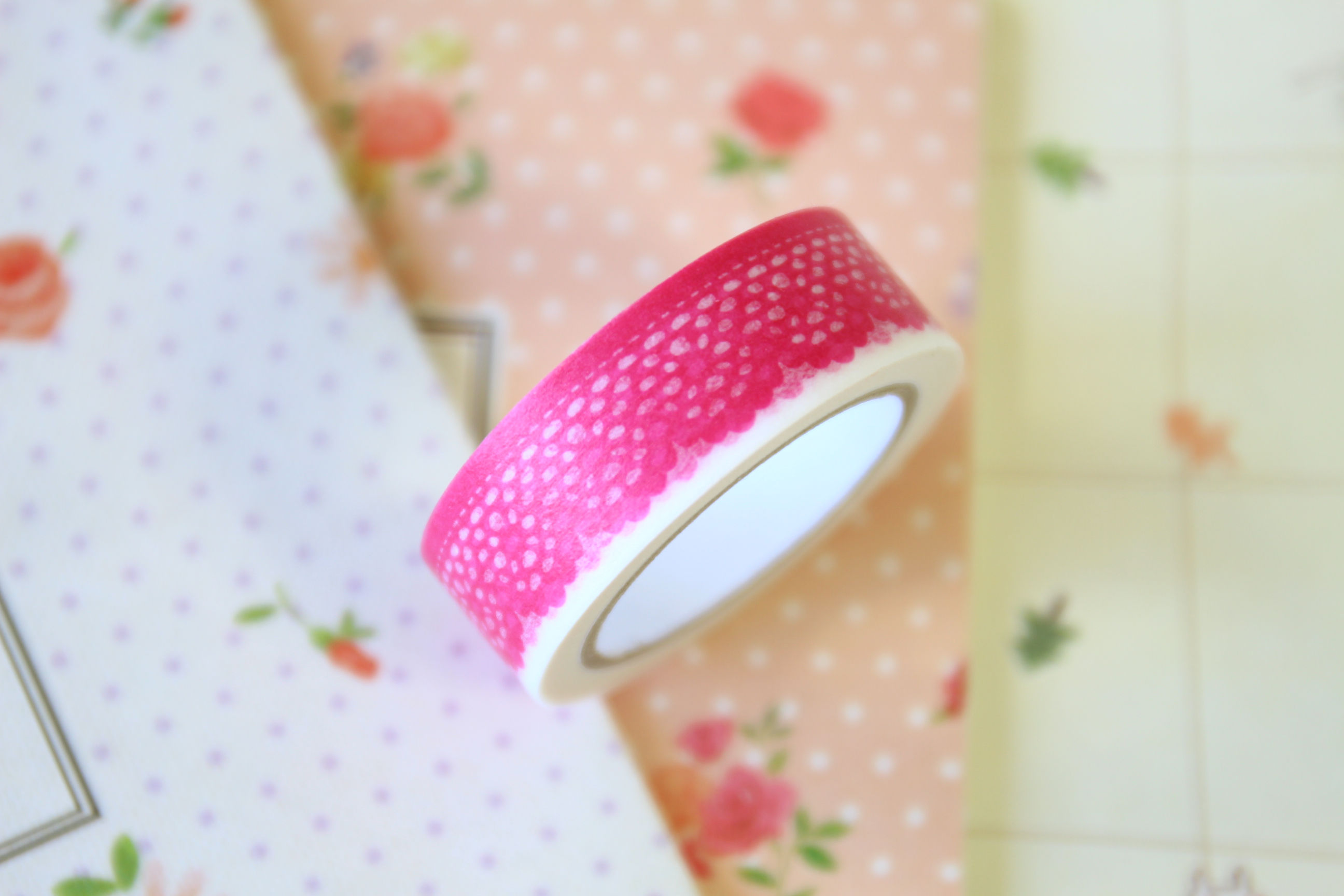 red scallop washi tape