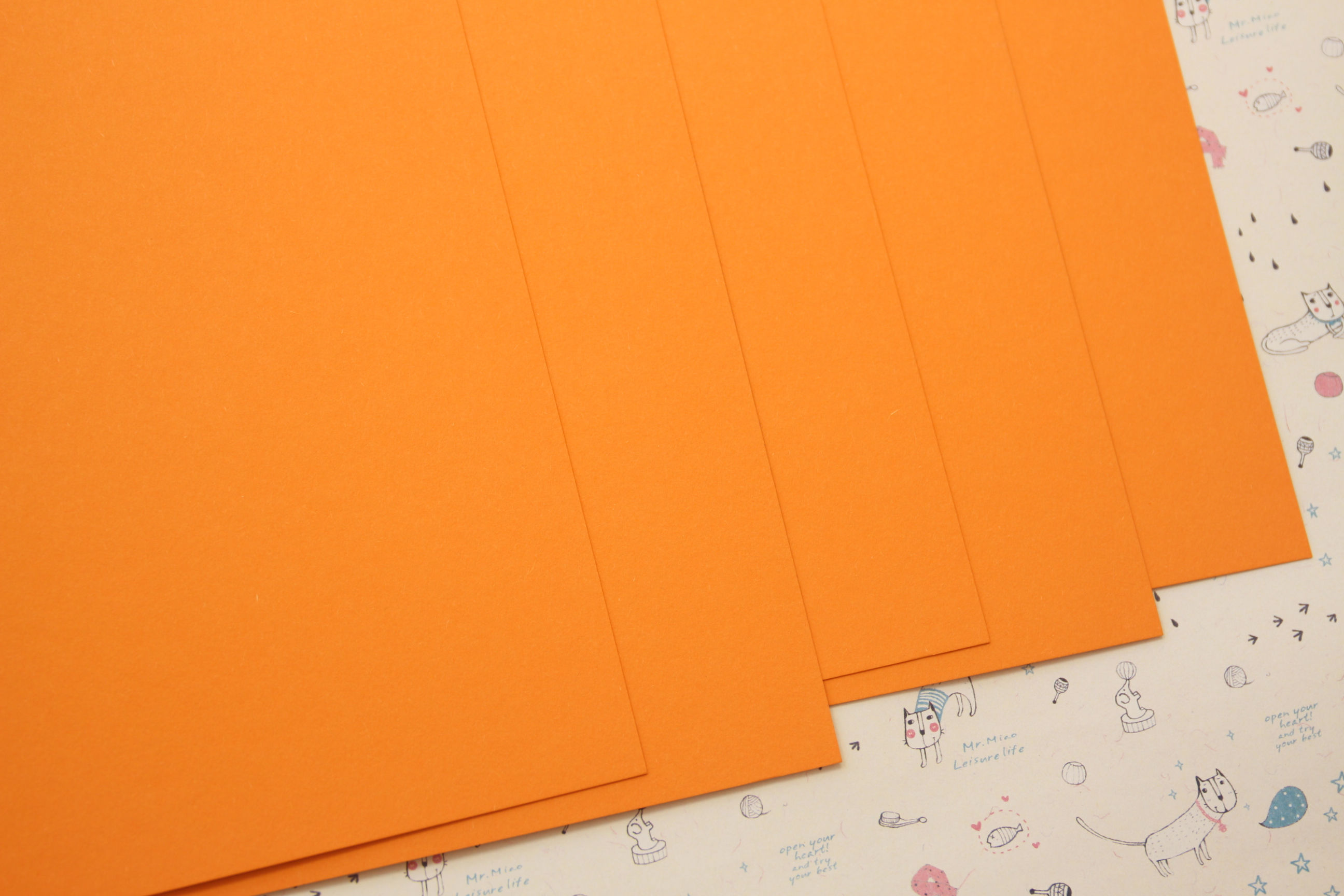mango orange colorset card stock