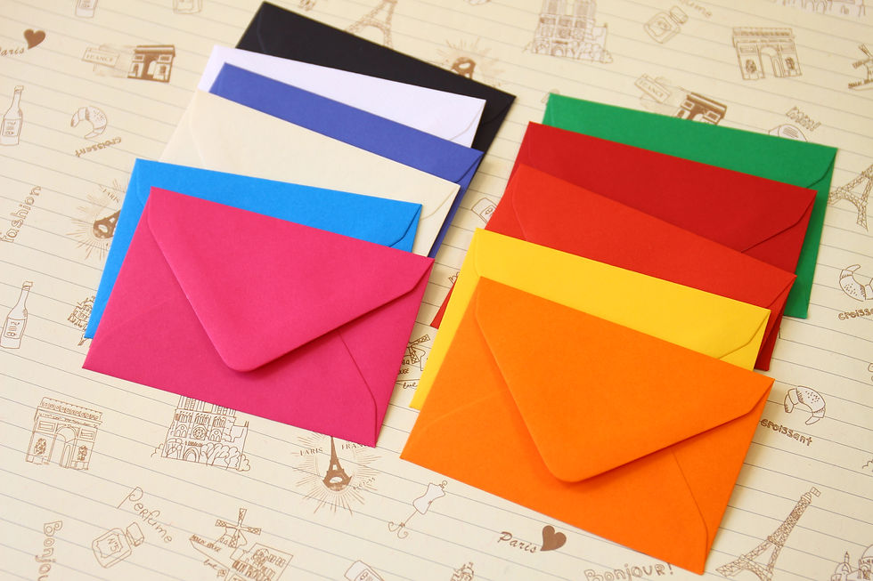 Thumbnail: light grey colour mini envelopes & note cards