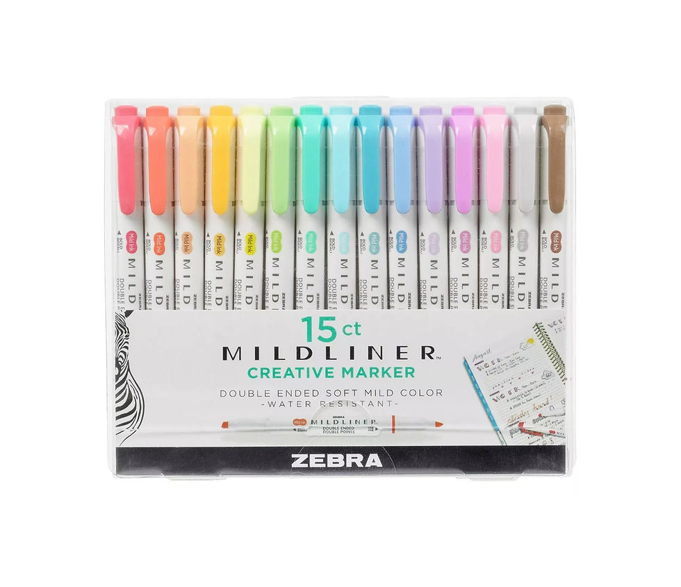 zebra mildliner 15pc set