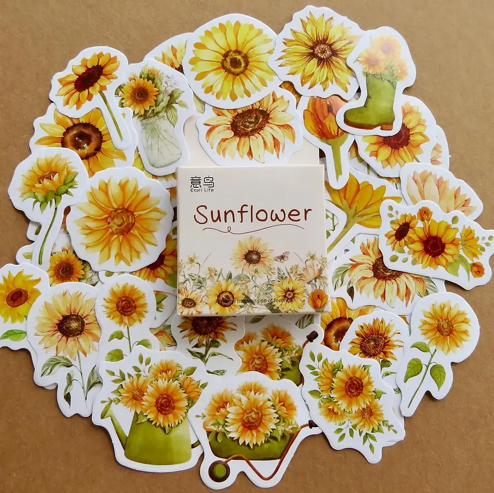 Thumbnail: sunflower etari life cartoon stickers