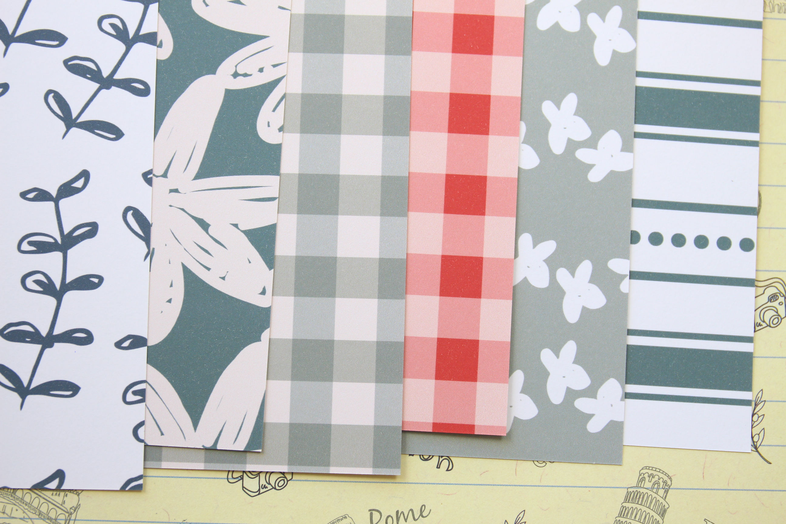 set 04 farmhouse mix printed card stock