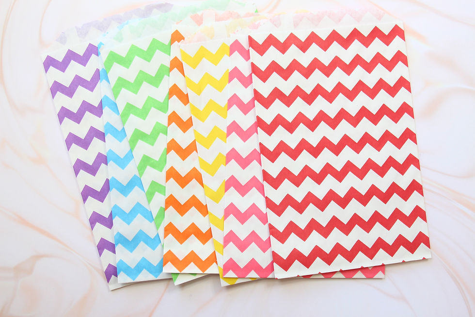 Thumbnail: chevron middy bitty paper bags