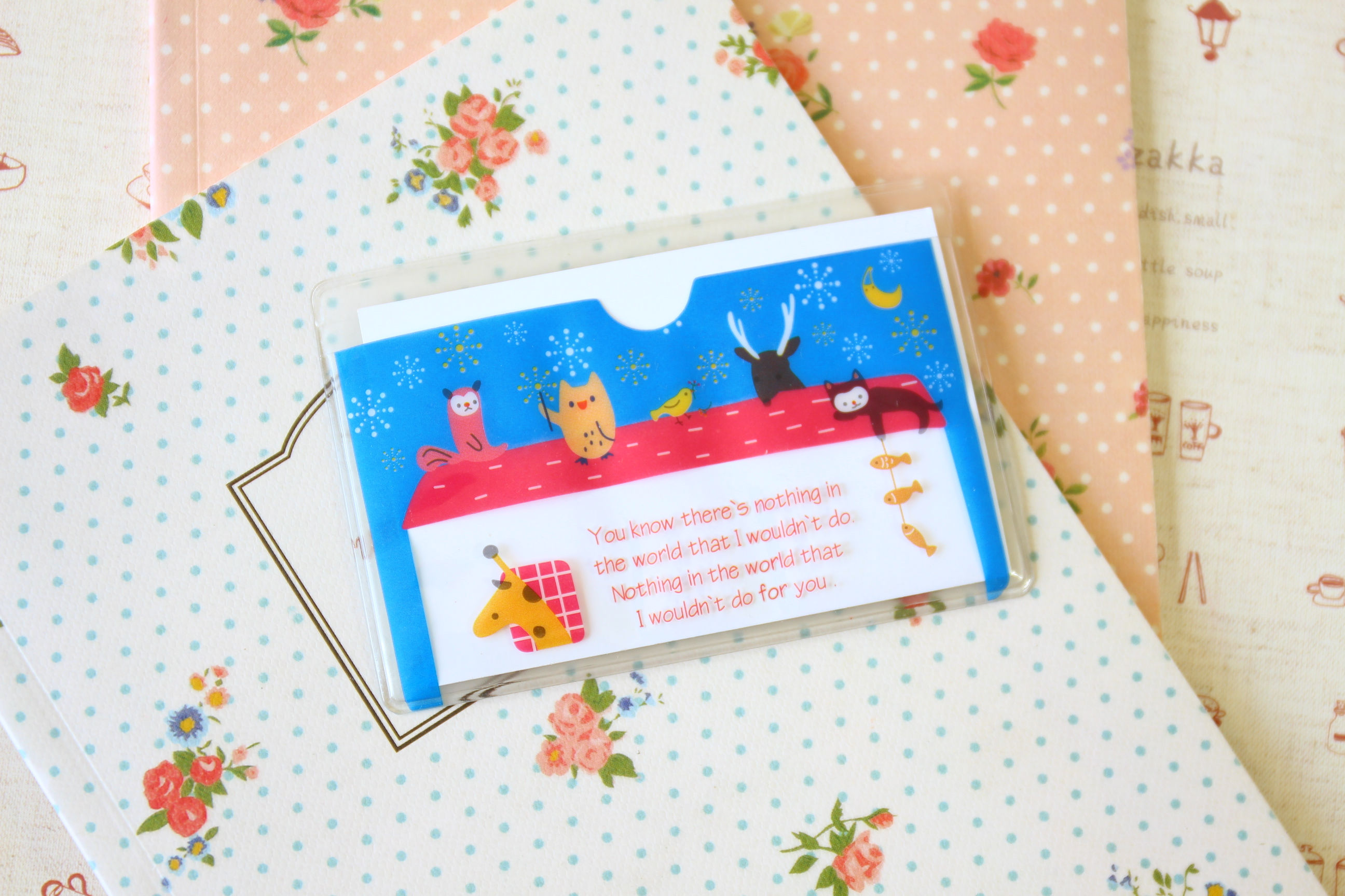 you know cartoon card pocket holder