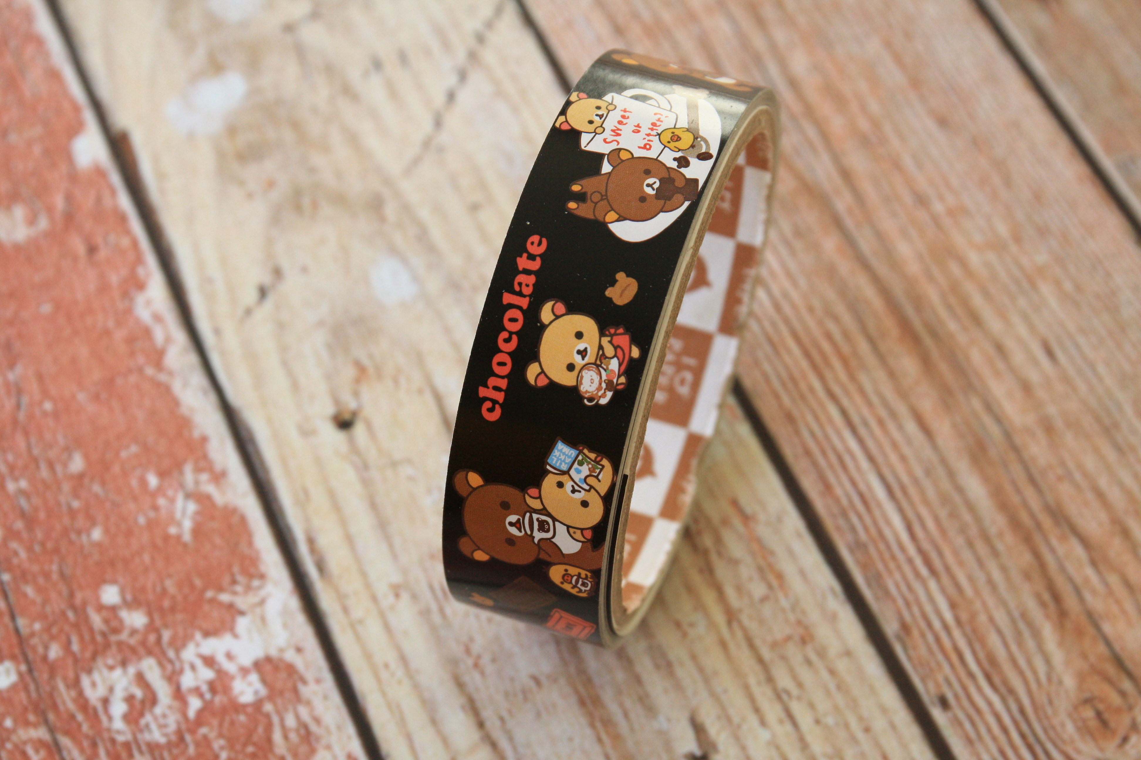 chocolate rilakkuma medium cartoon paper tape