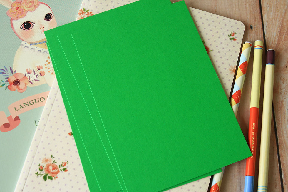 Thumbnail: spring green colorset postcard blanks