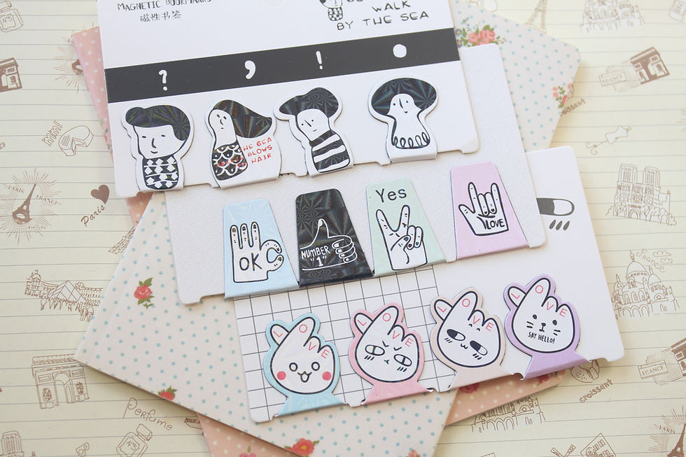 Thumbnail: by the sea cartoon magnetic bookmarks