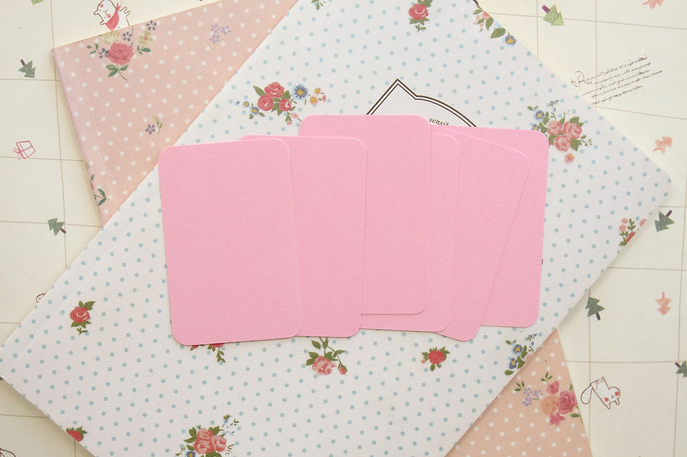 Thumbnail: candy pink craft style colour business cards
