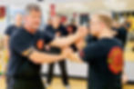 Sifu Teacher demonstrating technique to students