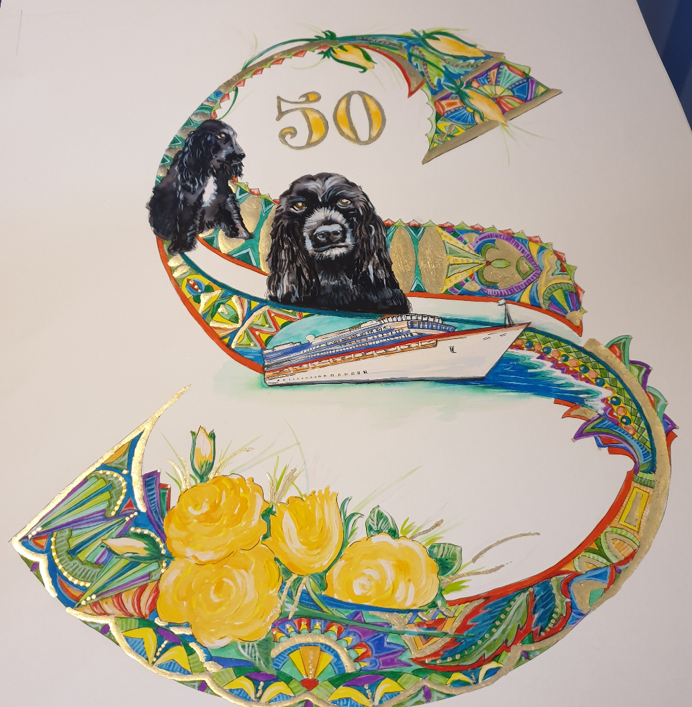 50th Birthday Initial