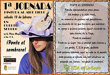 Cartel jornada de pintura al aire libre en Puerto Seguro