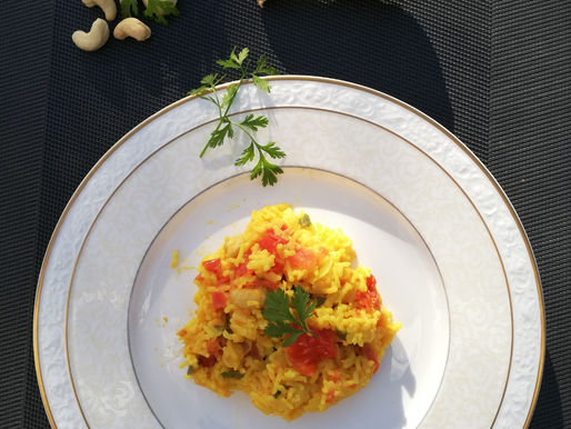 Riz aux épices et aux noix de cajou