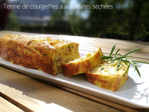 terrine de courgettes au thon et aux tomates séchées