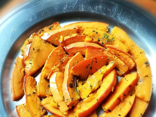 potimarron au four aux herbes aromatiques