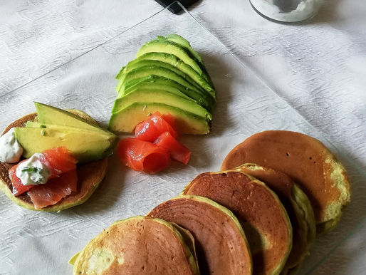 pancakes à l'avocat
