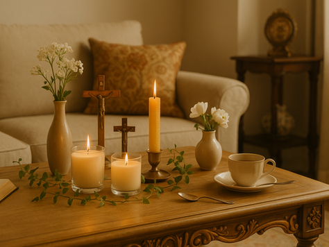 Velas aromáticas católicas para um ambiente de serenidade