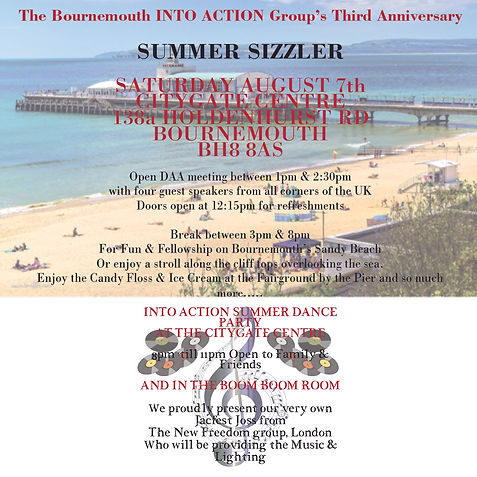 SUMMER SIZZLER -Bournemouth Into Action Group 3rd Anniversary