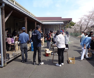 毎年４月恒例のお花見をしました。