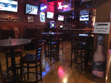 Inside of T-Bock's Sports Bar & Grill in Decoah, Iowa.