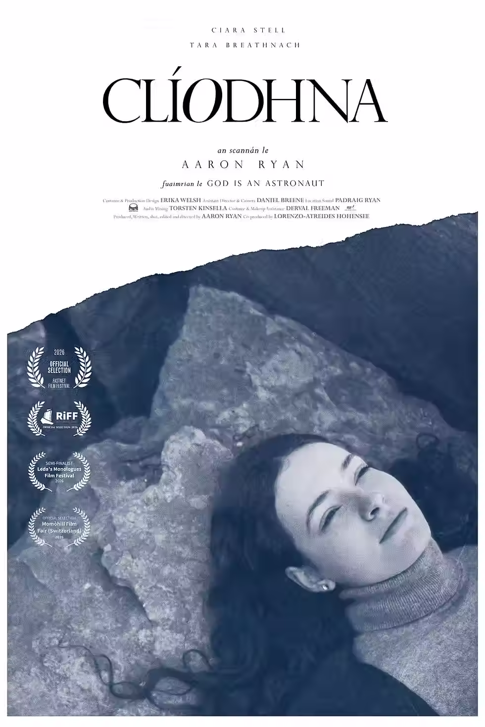 Filmplakat zu „Clíodhna". Ein Film von FBF-Films und Negative Space Films.