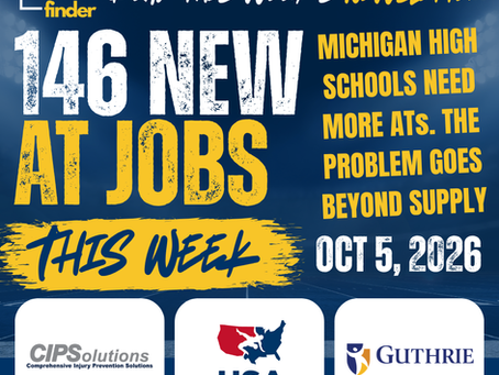 146 New Athletic Trainer Jobs — Monday, October 5, 2026 - Michigan High Schools Need More Athletic Trainers, But It Goes Beyond Supply.