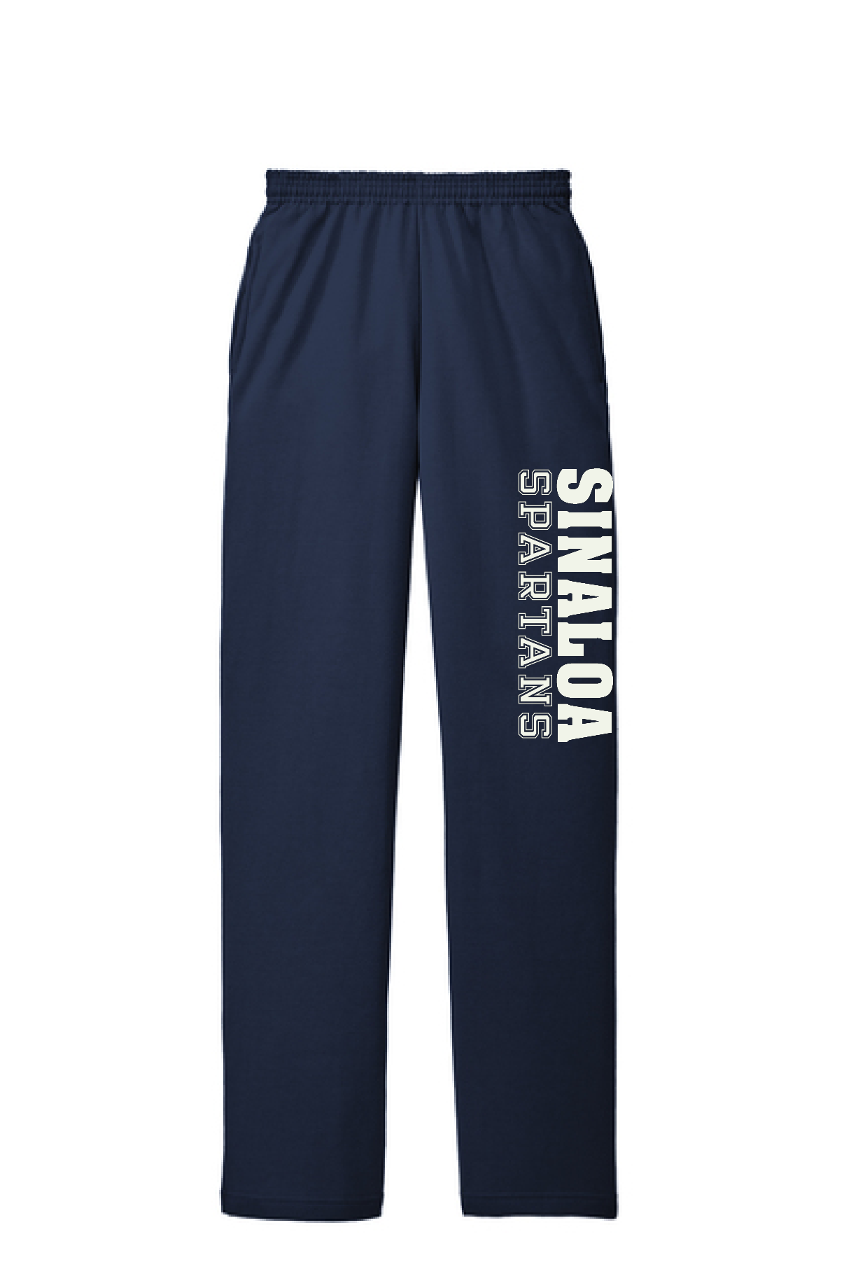 SINALOA Open Leg Sweats- NAVY