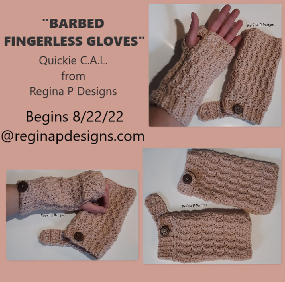 BARBED FINGERLESS GLOVES CAL